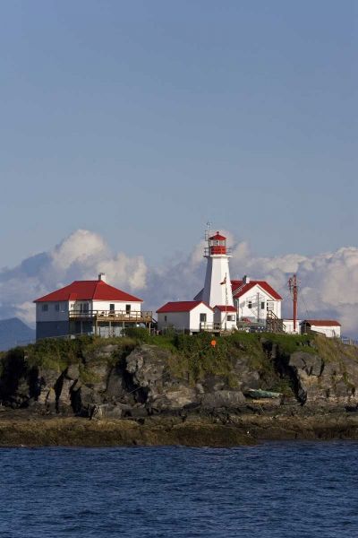Canada, BC, View of Green Island Lighthouse